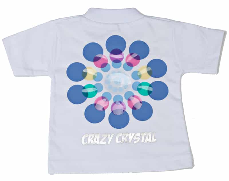 A tshirt with Crazy Crystal Colors layered on top of ThermoFlex Plus