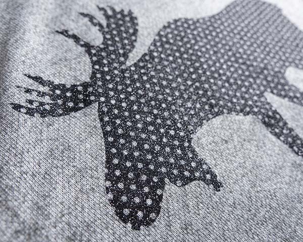 A close up of a moose made with Black GlitterFlex Ultra Perf