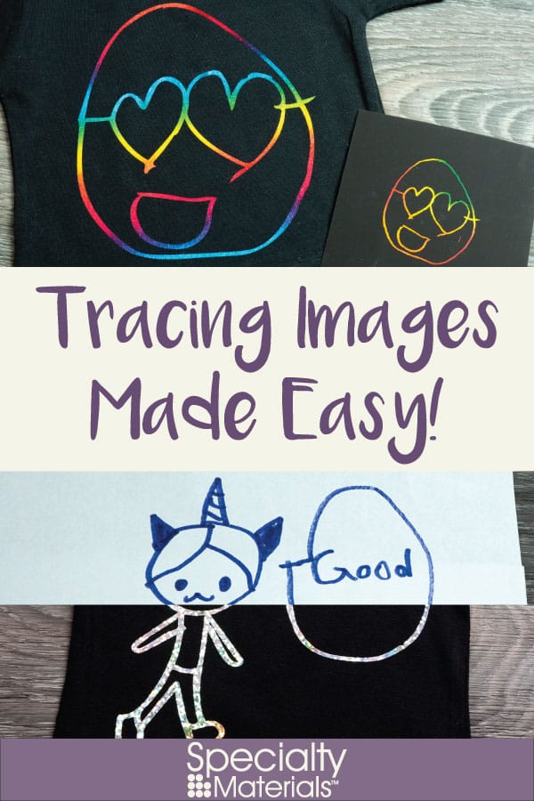 A pinable image for Pinterest for our Tracing Images Made Easy! blog post