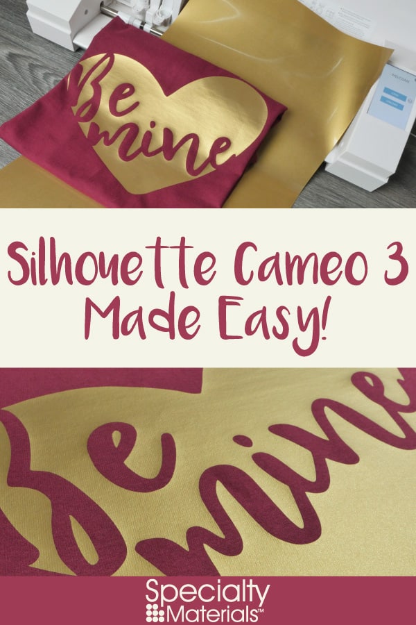 A pinable image for Pinterest for our Silhouette Cameo 3 Made Easy! blog post