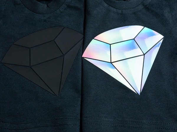 Two diamonds made with Black Dimension, the one on the right has DecoSparkle on top