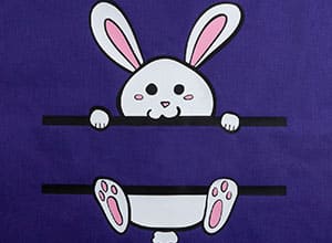 Image depicting some of the the downloadable cut file Easter Bag