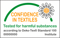 The logo indicating this product meets oeko-tex standards