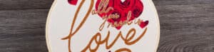 Read more about the article Creating Embroidery Hoop Wall Decor with HTV