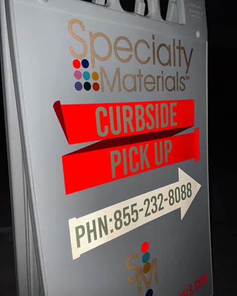 A sign made with many kinds of PSV, including SpecialtyPSV™ Reflective, Glow in the Dark, Craft Vinyl and Matte Removable in daylight.