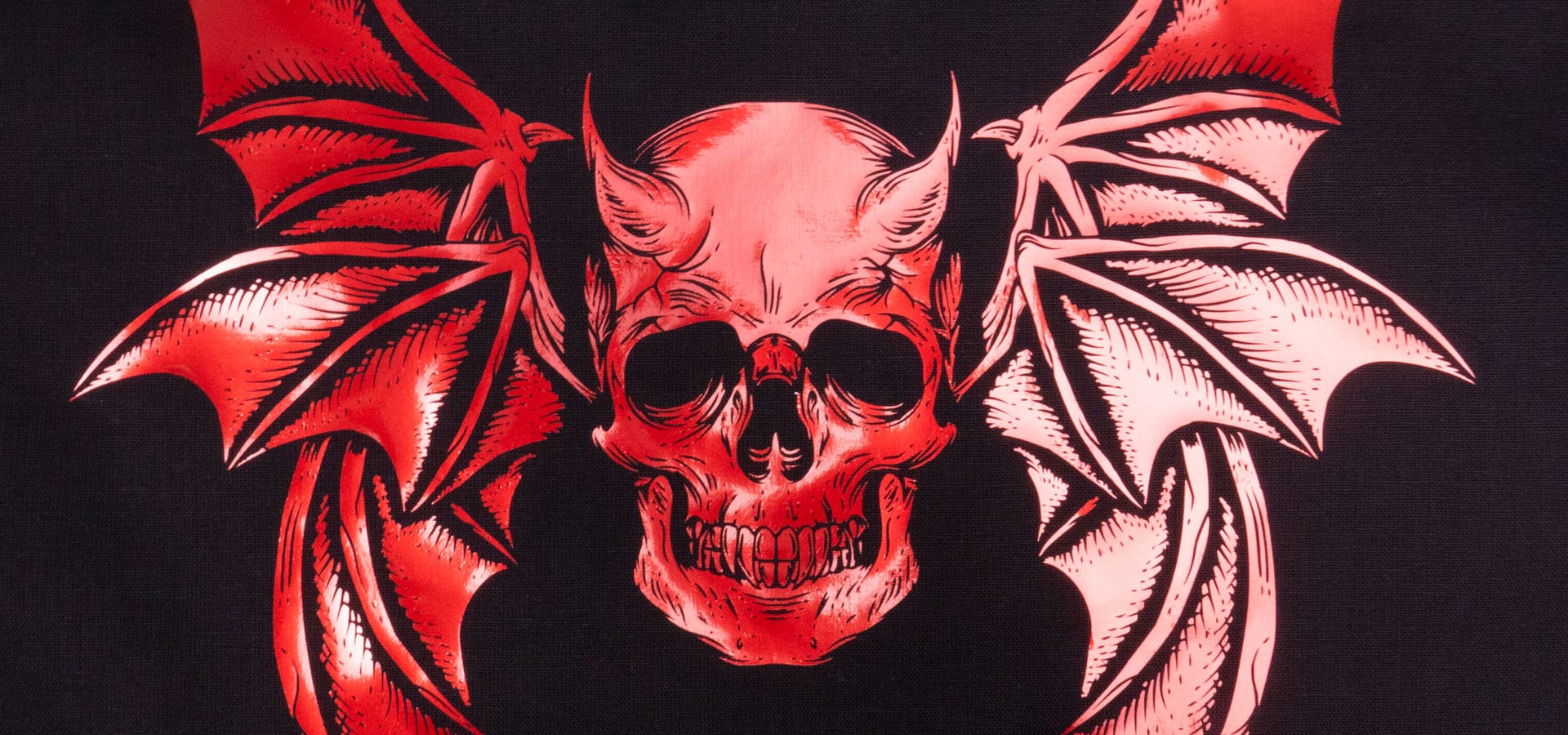 Skull Wings Red ThermoFlex® Turbo Brights Big - Specialty Materials