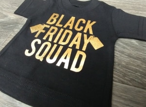Image depicting the downloadable cut file that says "Black Friday Squad"